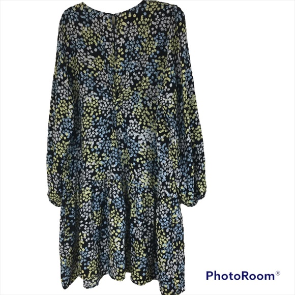 H&M Ditzy Floral Dress with Balloon Sleeves Size Large - Picture 2 of 3